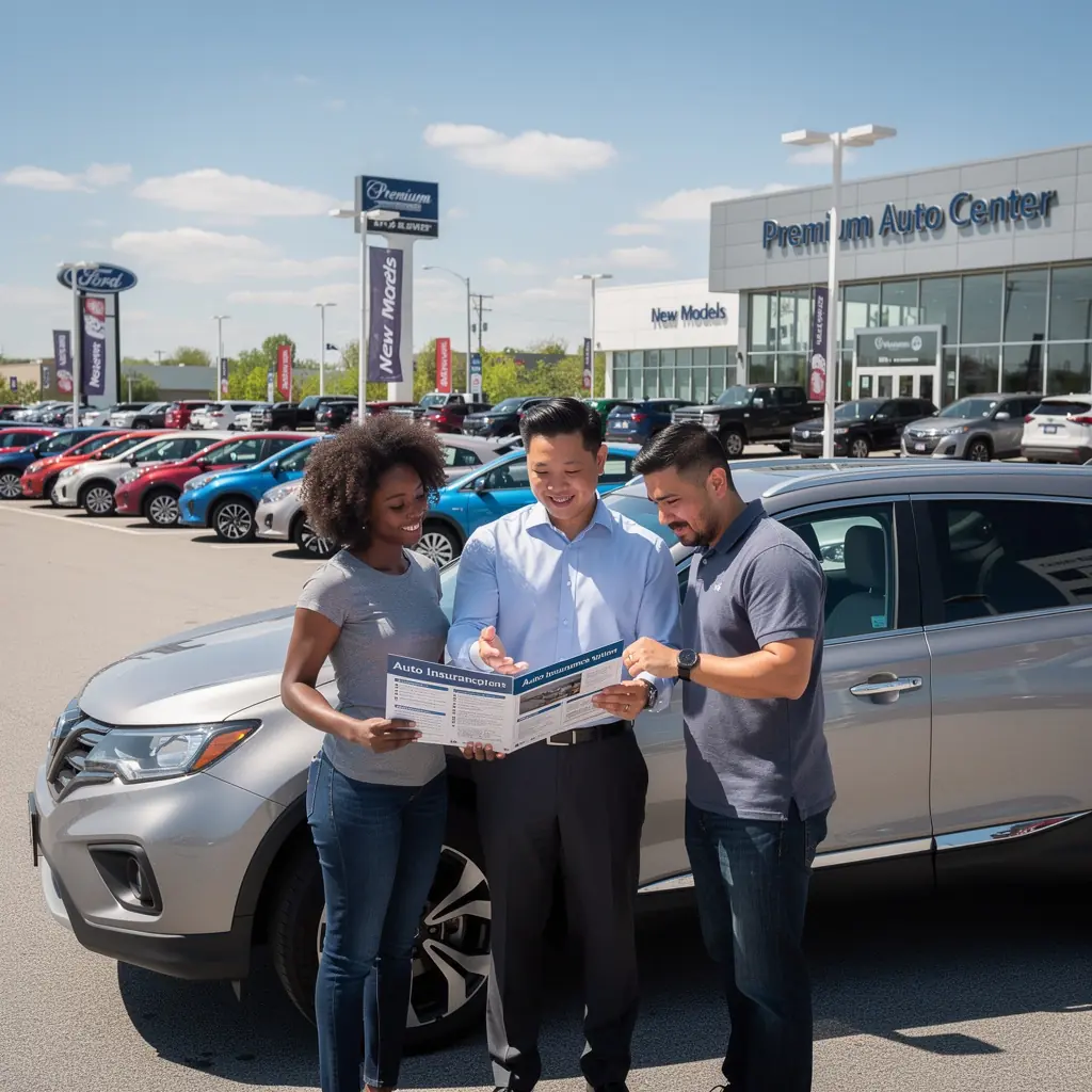 Graficzna prezentacja lokalnych ofert ubezpieczeniowych dla kierowców.