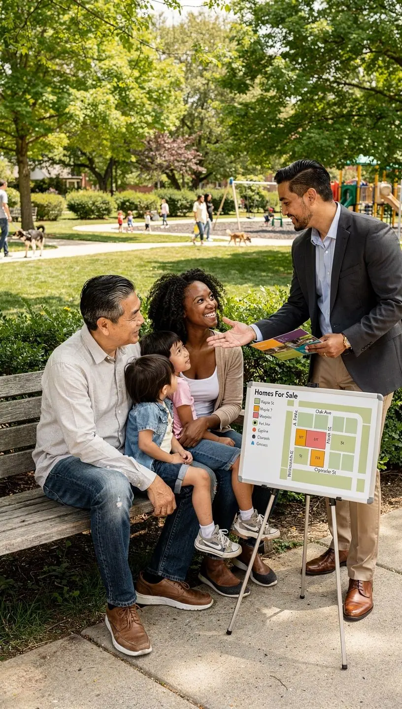 Zespół specjalistów ds. wynajmu i zakupu nieruchomości prezentujący ofertę mieszkań w Stanach Zjednoczonych.