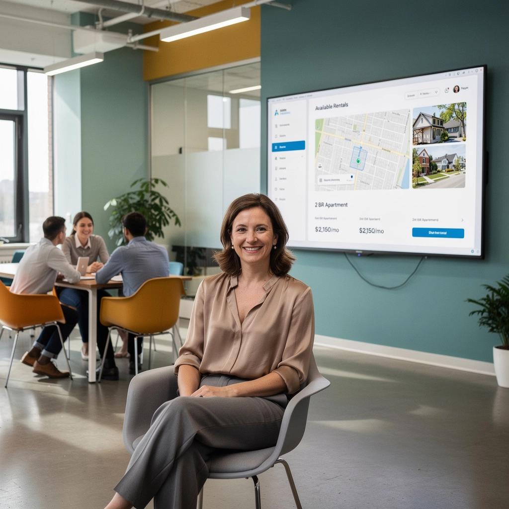 Mapa lokalizacji nieruchomości z zaznaczonymi najnowszymi ofertami